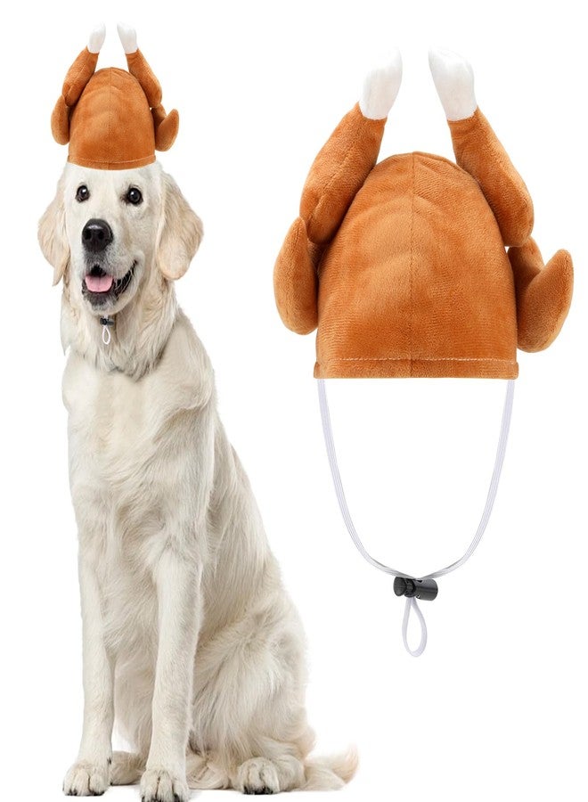 Rypet Thanksgiving Turkey Drumstick Hat for Dog, Pet Halloween Thanksgiving Costumes Dog Drumstick Hat, Turkey Headgear Party Cosplay Accessories for Medium and Large Dogs - Image 1